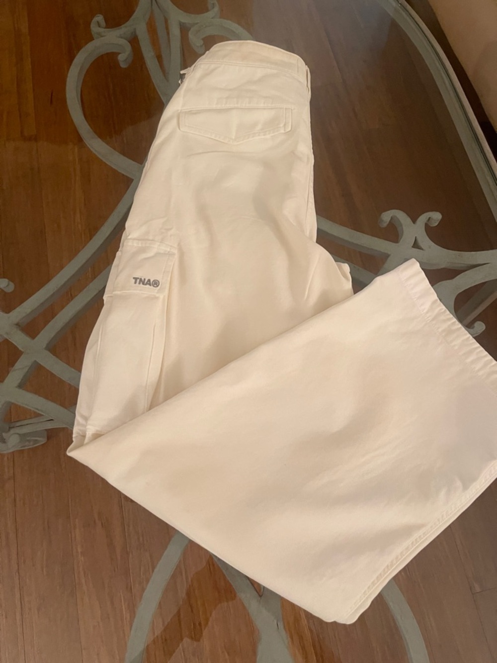 ARTIZIA TNA White Cargo Pants with Utility Pockets - Picture 5 of 5